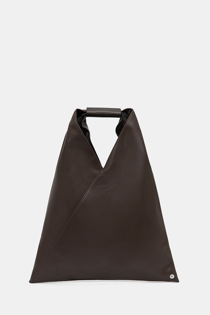 Τσάντα MM6 Maison Margiela Small Japanese Handbag λείο δέρμα καφέ S54WD0043.T2185