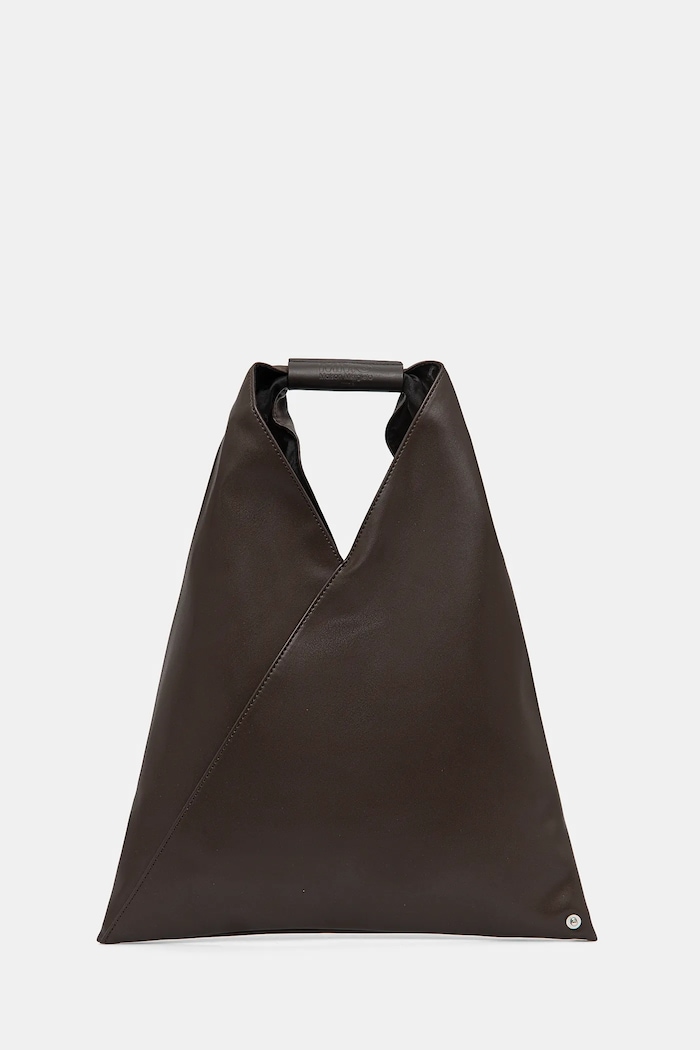 Τσάντα MM6 Maison Margiela Small Japanese Handbag λείο δέρμα καφέ S54WD0043.T2185