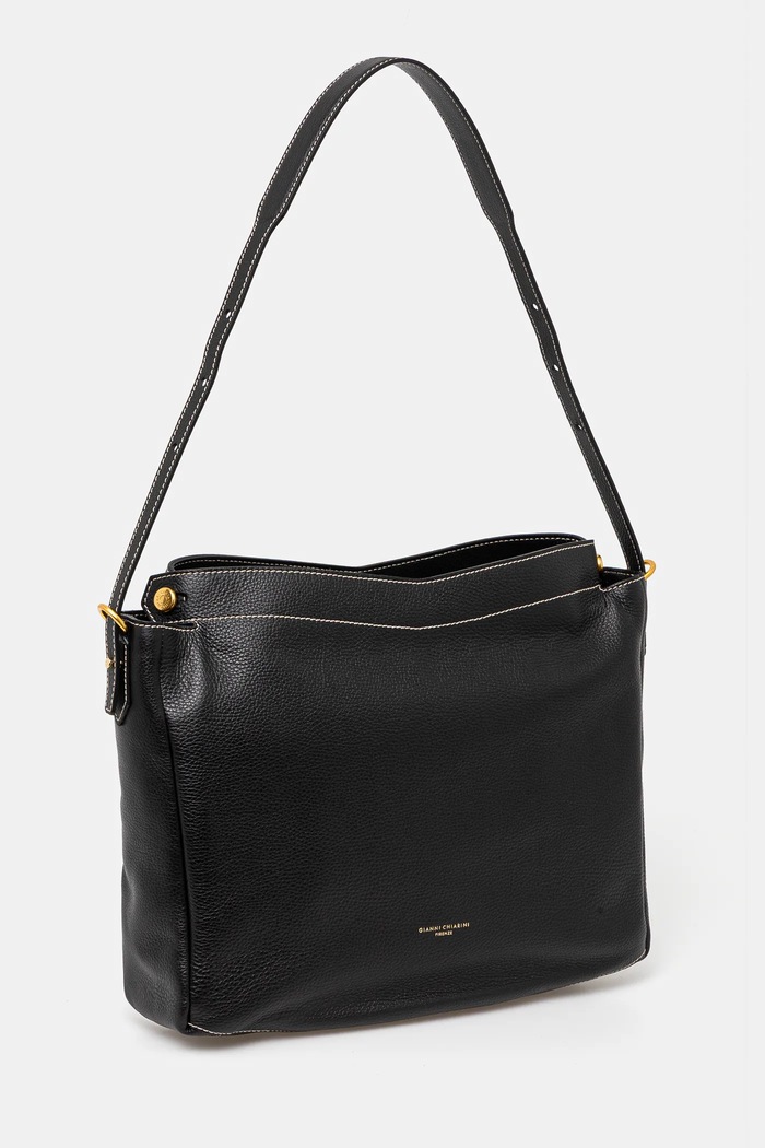 Kožená kabelka Gianni Chiarini OTTAVIA BS.11292.GRN čierna SS25
