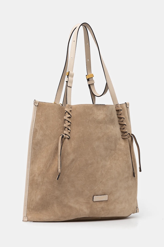 Gianni Chiarini borsa in pelle scamosciata DORY BS.11307.CM.PL beige SS25