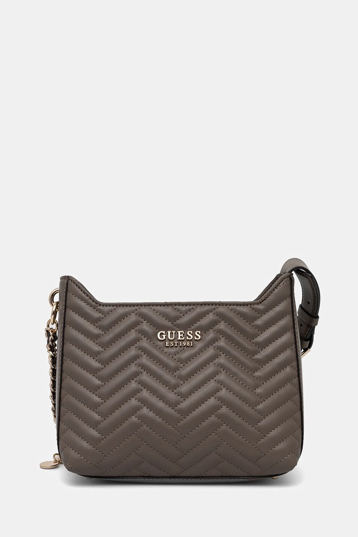 Kabelka Guess ANNING hladký hnědá HWQG95.08180