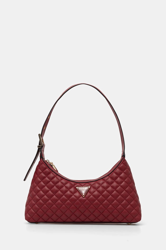 Torbica Guess RIANEE Imitacija zrnatega usnja bordo HWEQG9.54117