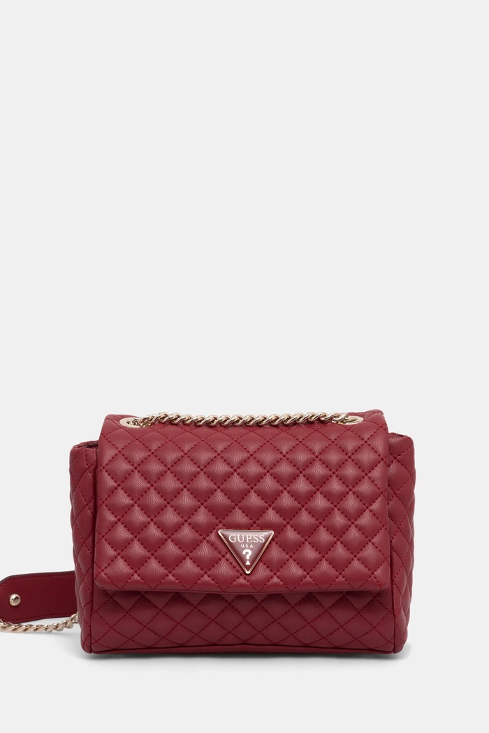 Kabelka Guess RIANEE nevejde se A4 burgundské HWEQG9.54121