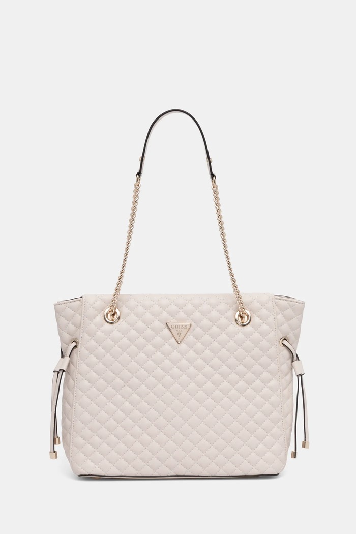 Guess torebka RIANEE nie mieści A4 beżowy HWEQG9.54122