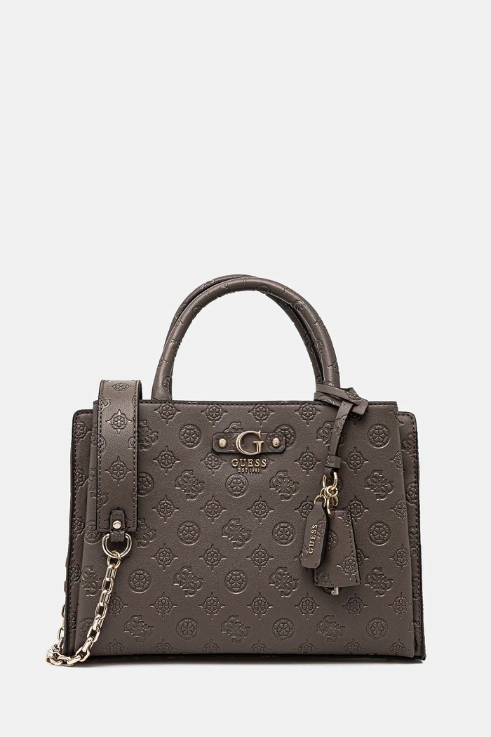Kabelka Guess GERTY nášivka šedá HWPD95.29060