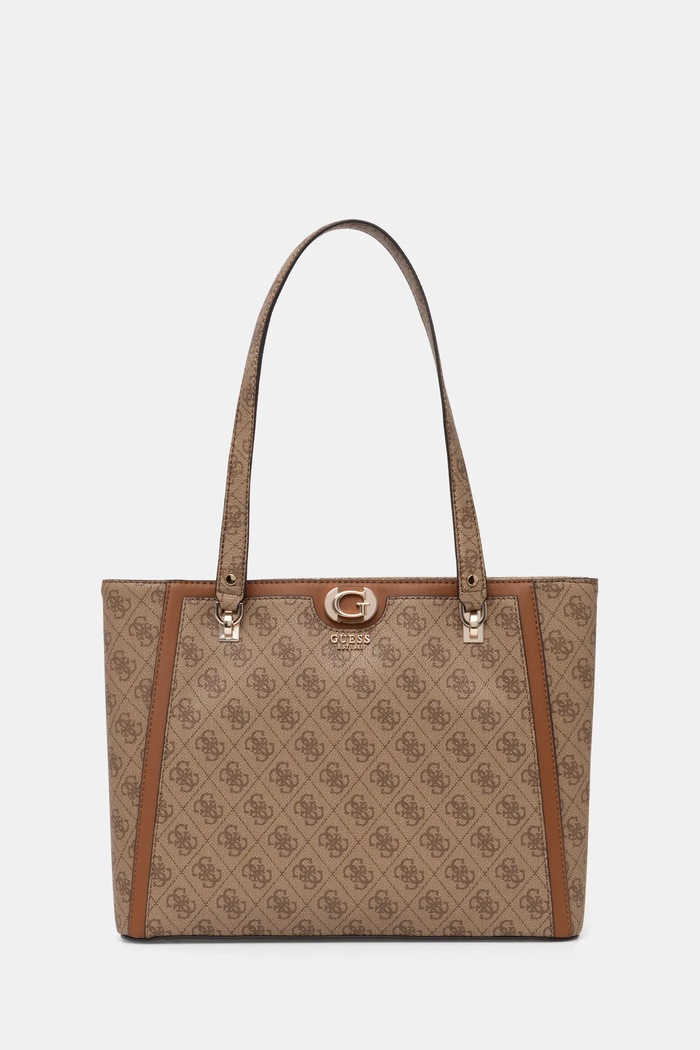 Τσάντα Guess ORLINA απομίμηση λείου δέρματος καφέ HWSG95.40250