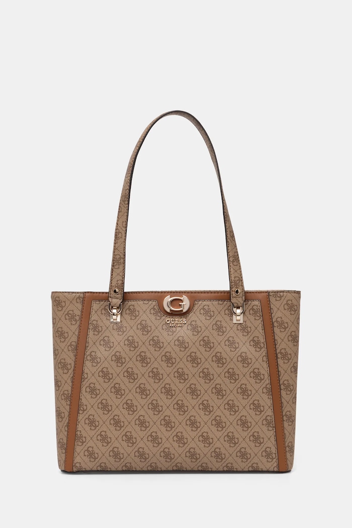 Τσάντα Guess ORLINA απομίμηση λείου δέρματος καφέ HWSG95.40250
