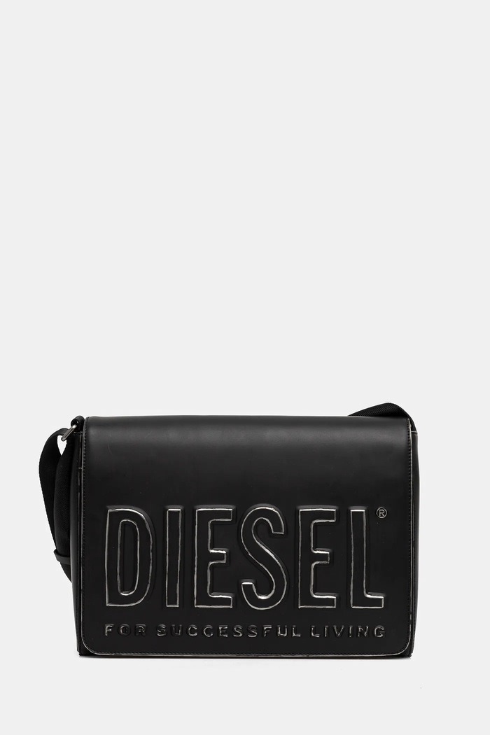 Diesel torebka DSL 3D DSL 3D MESSENGER S X cr aplikacja czarny X10234.P8078