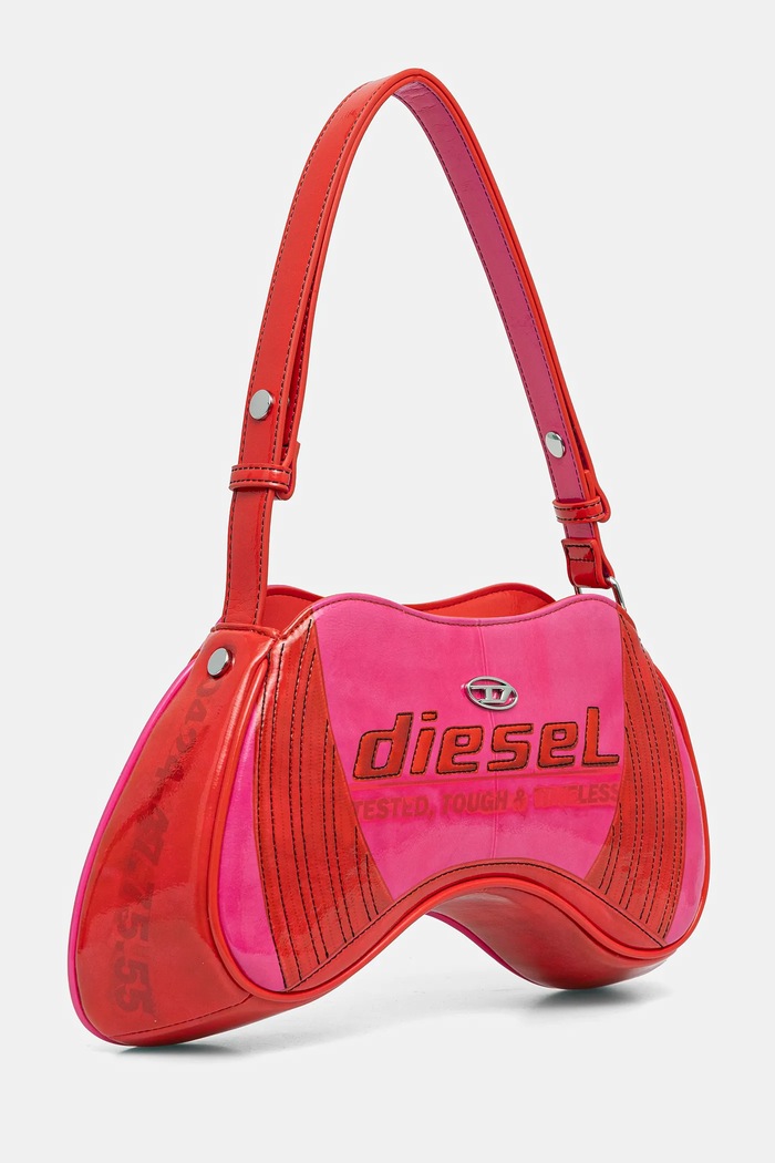 Τσάντα Diesel PLAY PLAY SHOULDER cross bodyb X10201.P8071 ροζ SS25