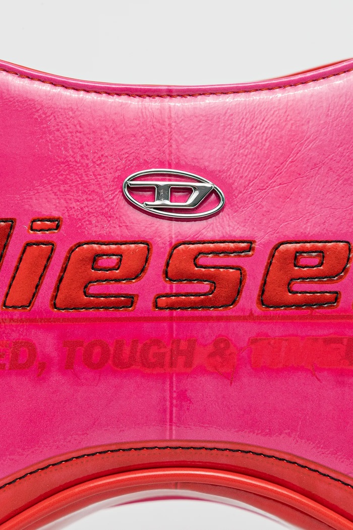 Τσάντα Diesel PLAY PLAY SHOULDER cross bodyb ροζ X10201.P8071