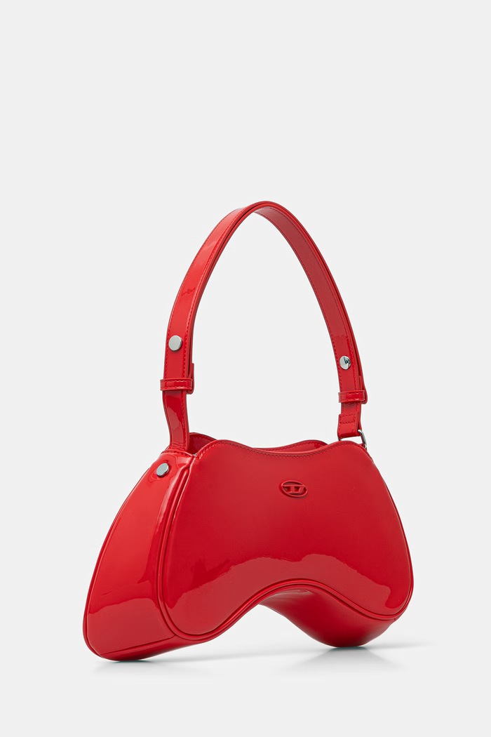 Diesel μικρή τσάντα γυναικεία PLAY PLAY SHOULDER cross bodyb X10201.P6255 κόκκινο SS26