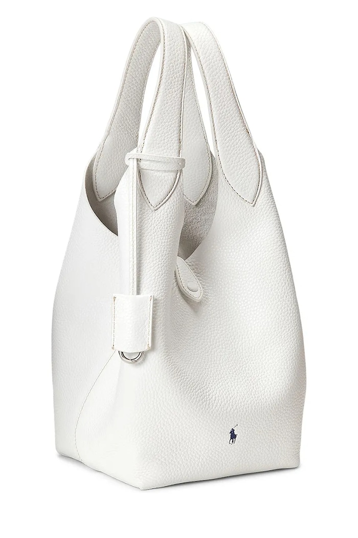 Кожена чанта Polo Ralph Lauren Tote 428938031 бял SS26