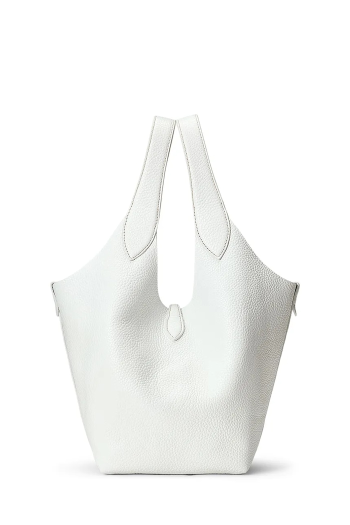 Аксесоари Кожена чанта Polo Ralph Lauren Tote 428938031 бял