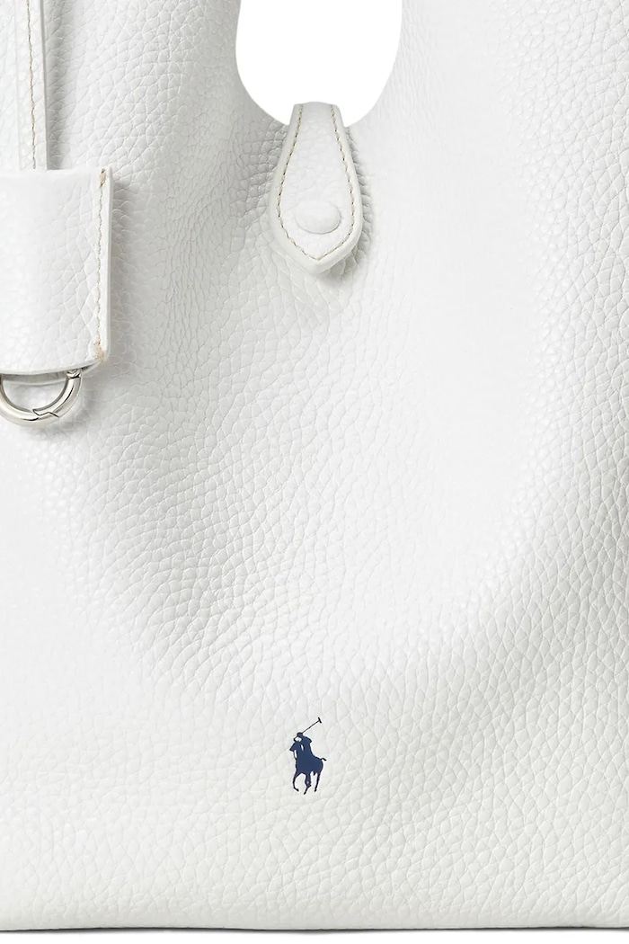 Кожена чанта Polo Ralph Lauren Tote 428938031 бял