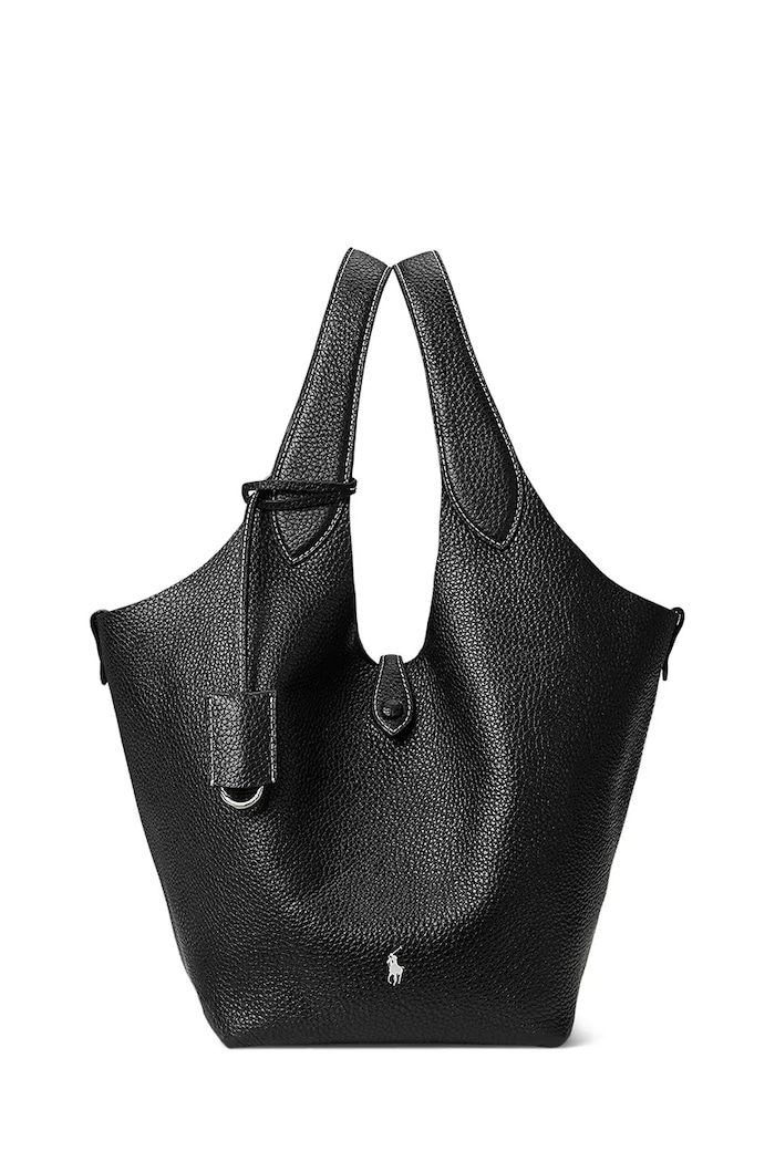 Δερμάτινη τσάντα Polo Ralph Lauren Tote δεν χωράει Α4 μαύρο 428938031