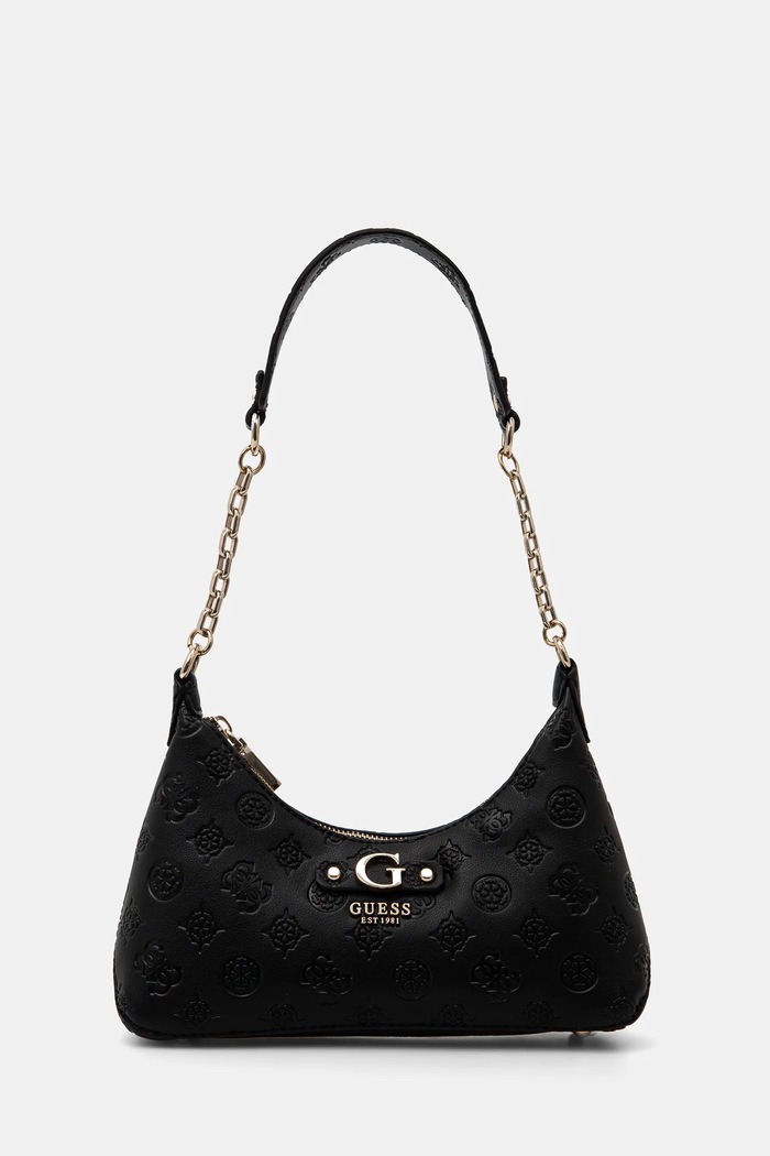 Τσάντα Guess GERTY απλικέ μαύρο HWPD95.29180