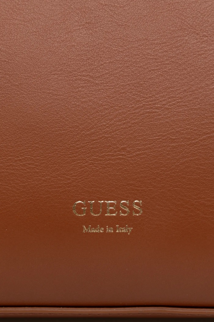 Kožená kabelka Guess FLORENCE HWFLNC.L5103 hnědá