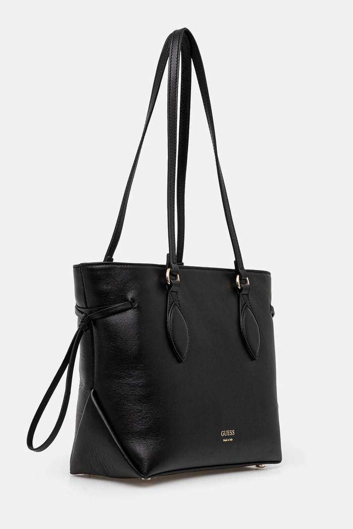 Kožená kabelka Guess FLORENCE HWFLNC.L5103 černá SS25