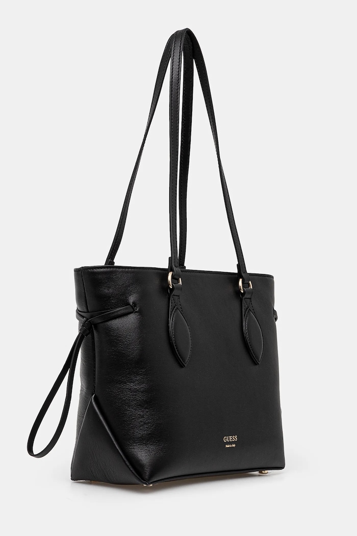 Kožená kabelka Guess FLORENCE HWFLNC.L5103 černá SS25