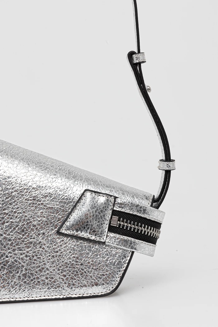 Accesorii Sisley geantă 6G2BWY055 argintiu