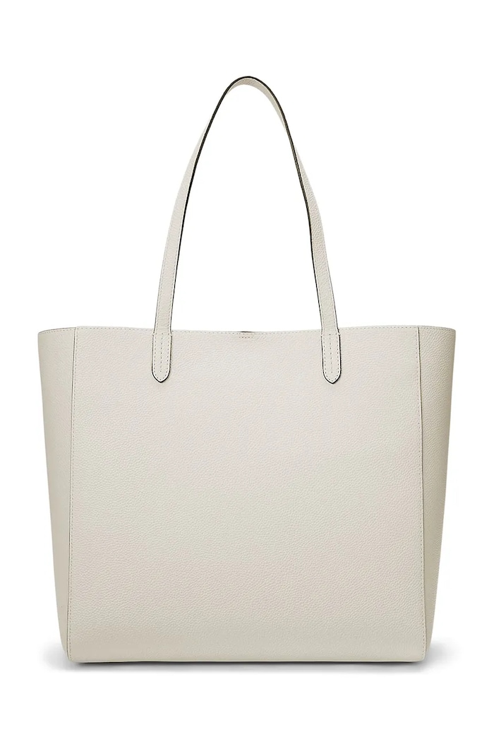 Kožená kabelka Lauren Ralph Lauren 431960183 bílá AW25
