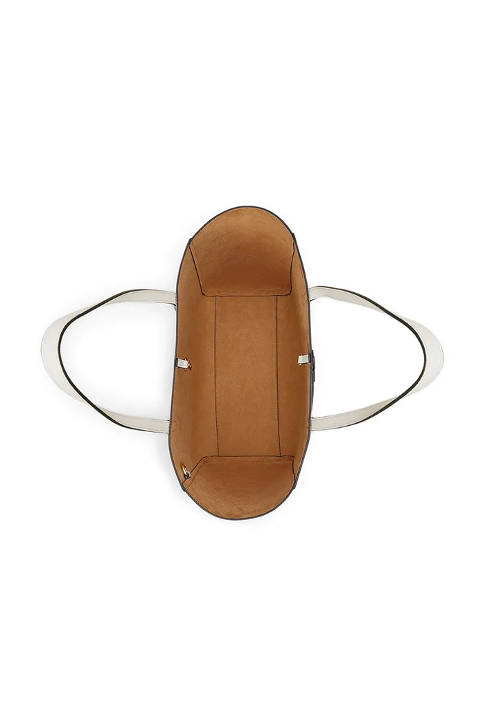 Kožená kabelka Lauren Ralph Lauren bílá 431960183