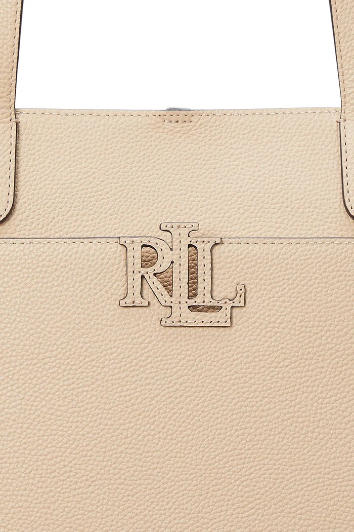Lauren Ralph Lauren torebka skórzana 431960183 beżowy