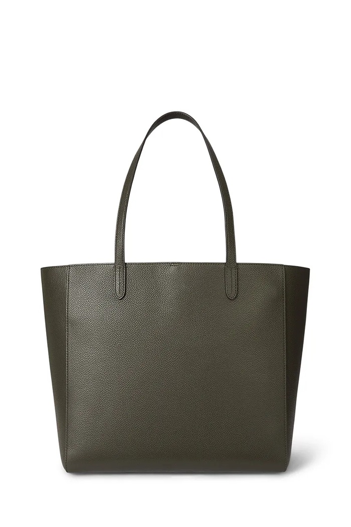 Akcesoria Lauren Ralph Lauren torebka skórzana 431960183 zielony
