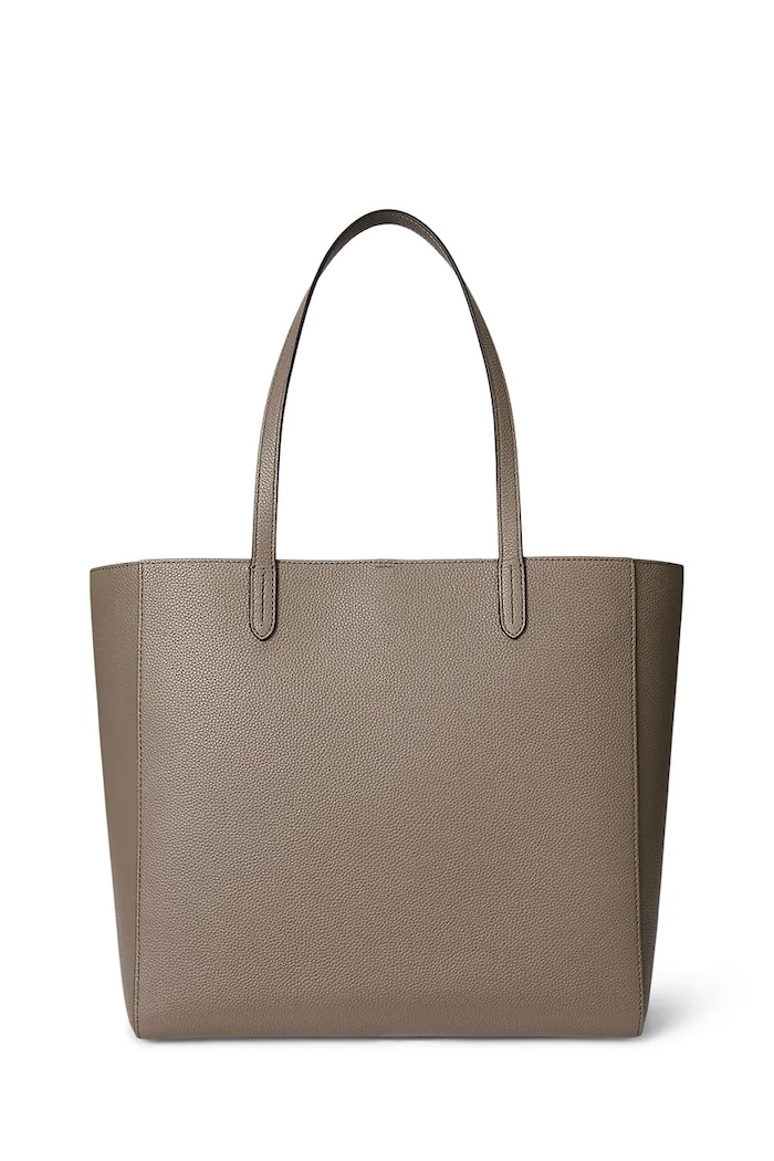 Doplnky Kožená kabelka Lauren Ralph Lauren 431960183 hnedá