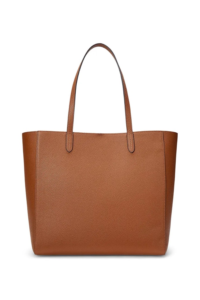 Δερμάτινη τσάντα Lauren Ralph Lauren 431960183 καφέ AW25