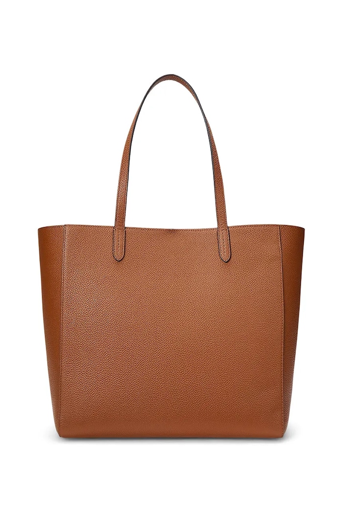 Δερμάτινη τσάντα Lauren Ralph Lauren 431960183 καφέ AW25