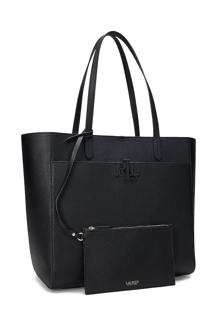 Doplňky Kožená kabelka Lauren Ralph Lauren 431960183 černá