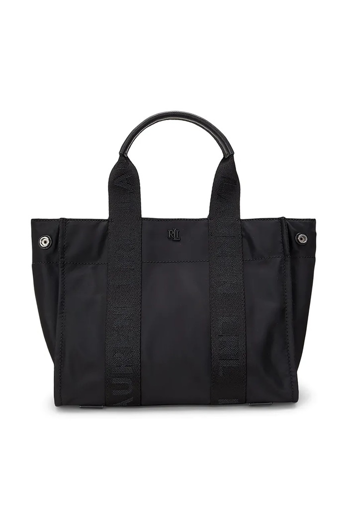 Kabelka Lauren Ralph Lauren hladký černá 431962612