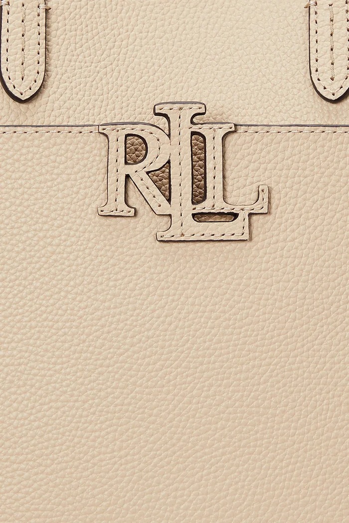 Lauren Ralph Lauren torebka skórzana 431966760 beżowy