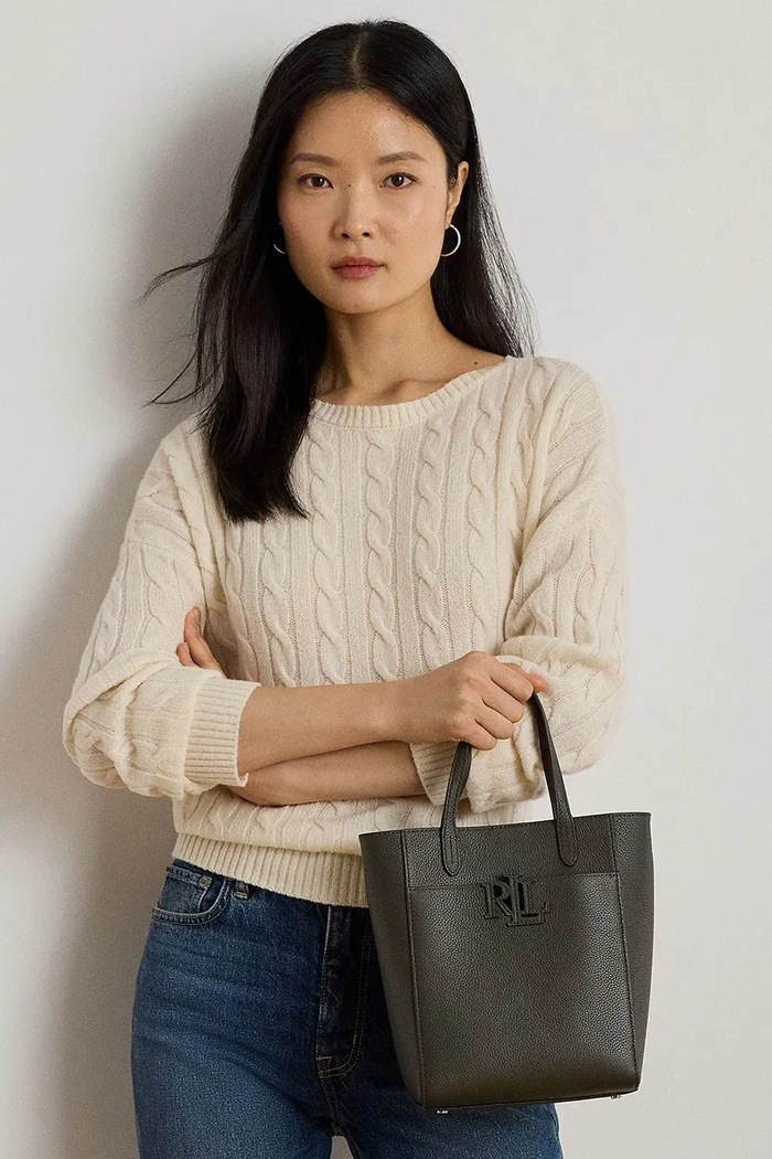 Кожена чанта Lauren Ralph Lauren 431966760