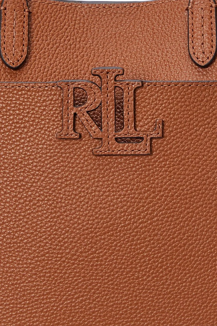 Kožená kabelka Lauren Ralph Lauren 431966760 hnedá
