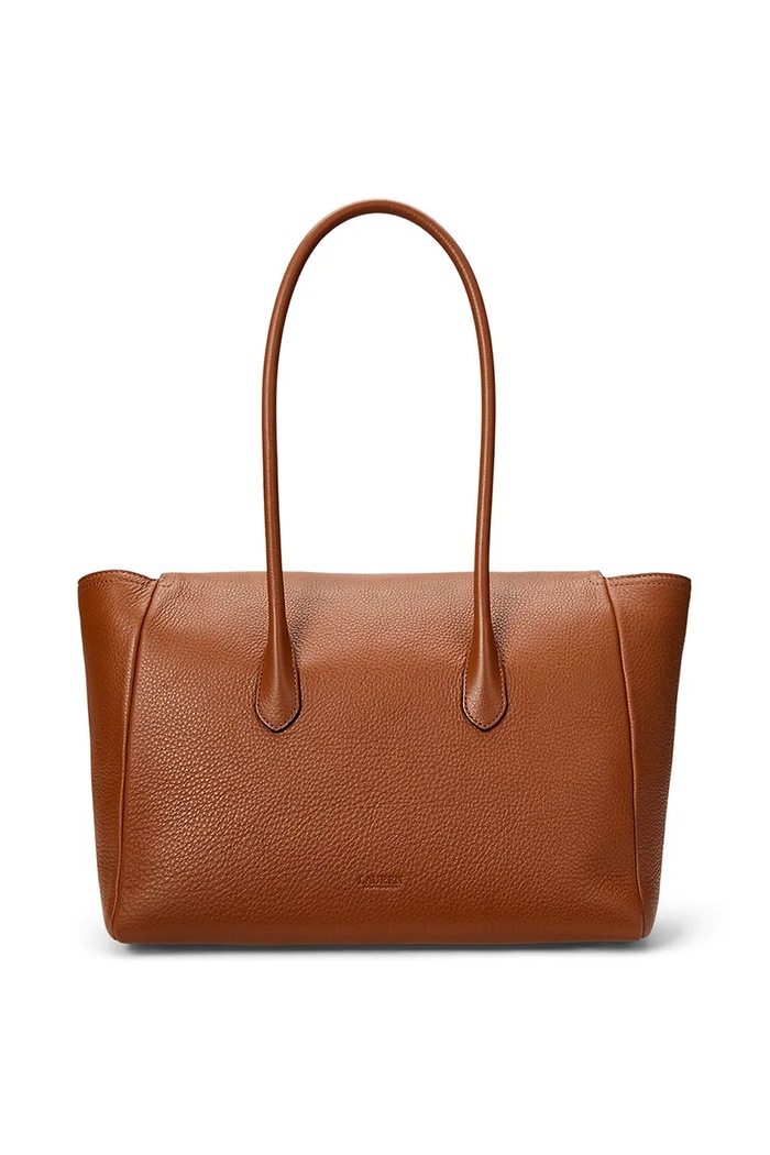 Kožená kabelka Lauren Ralph Lauren 431966862 hnědá SS25