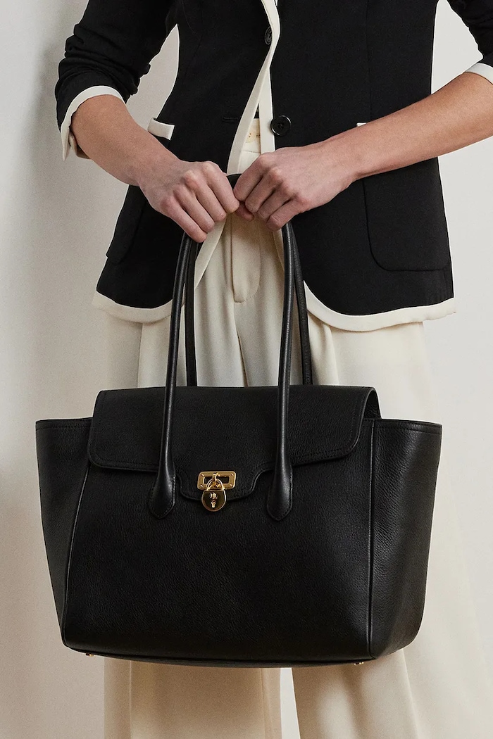 Kožená kabelka Lauren Ralph Lauren 431966862