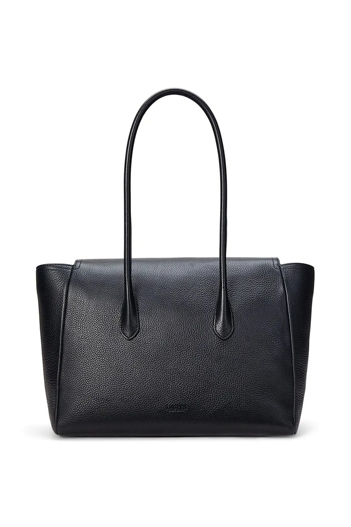 Kožená kabelka Lauren Ralph Lauren 431966862 černá SS25