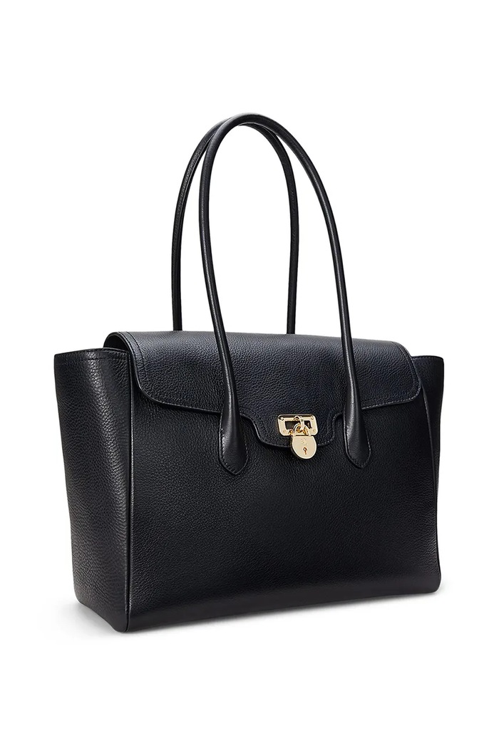Doplňky Kožená kabelka Lauren Ralph Lauren 431966862 černá