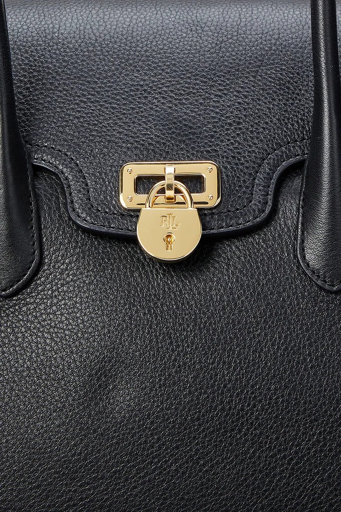 Kožená kabelka Lauren Ralph Lauren 431966862 černá