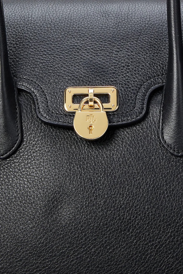 Kožená kabelka Lauren Ralph Lauren 431966862 černá