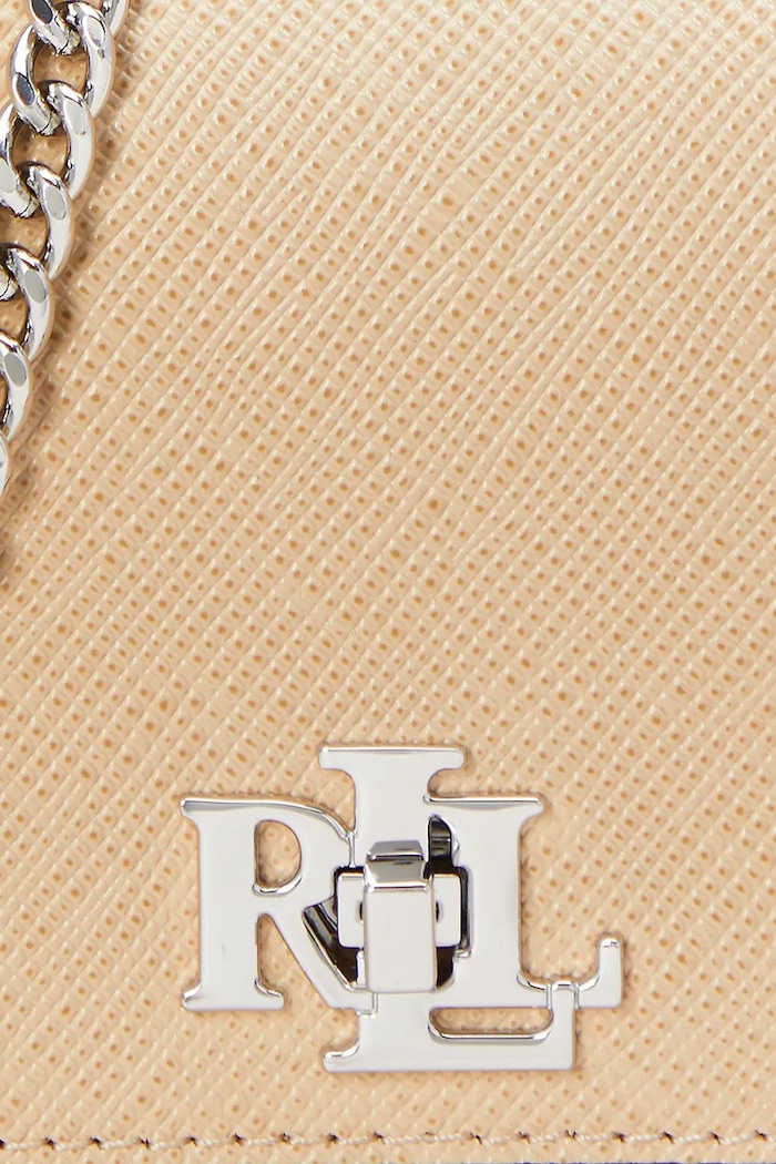 Lauren Ralph Lauren torebka skórzana 432966784 beżowy