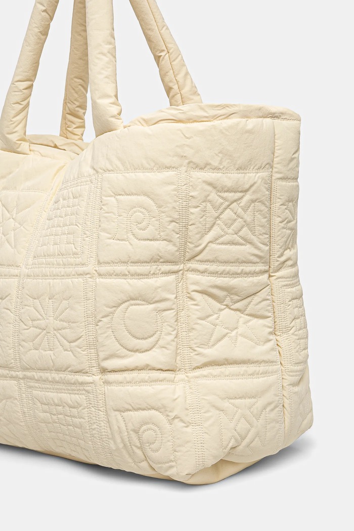 Doplnky Kabelka Nanushka SYMBOLQUILTTOTE NU24FWBT12611 béžová