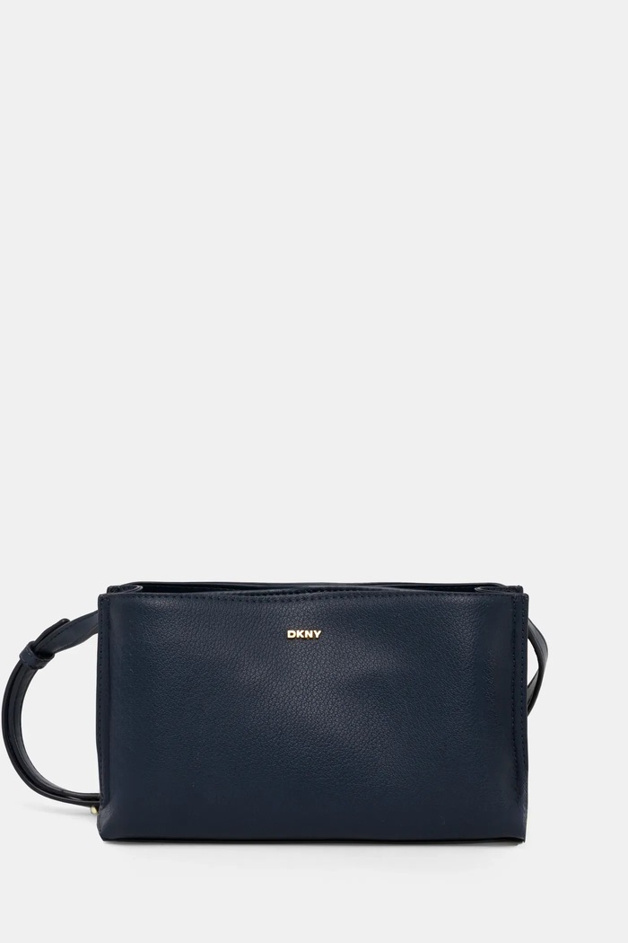 DKNY torebka crossbody damska skórzana skóra licowa granatowy R44E1I54