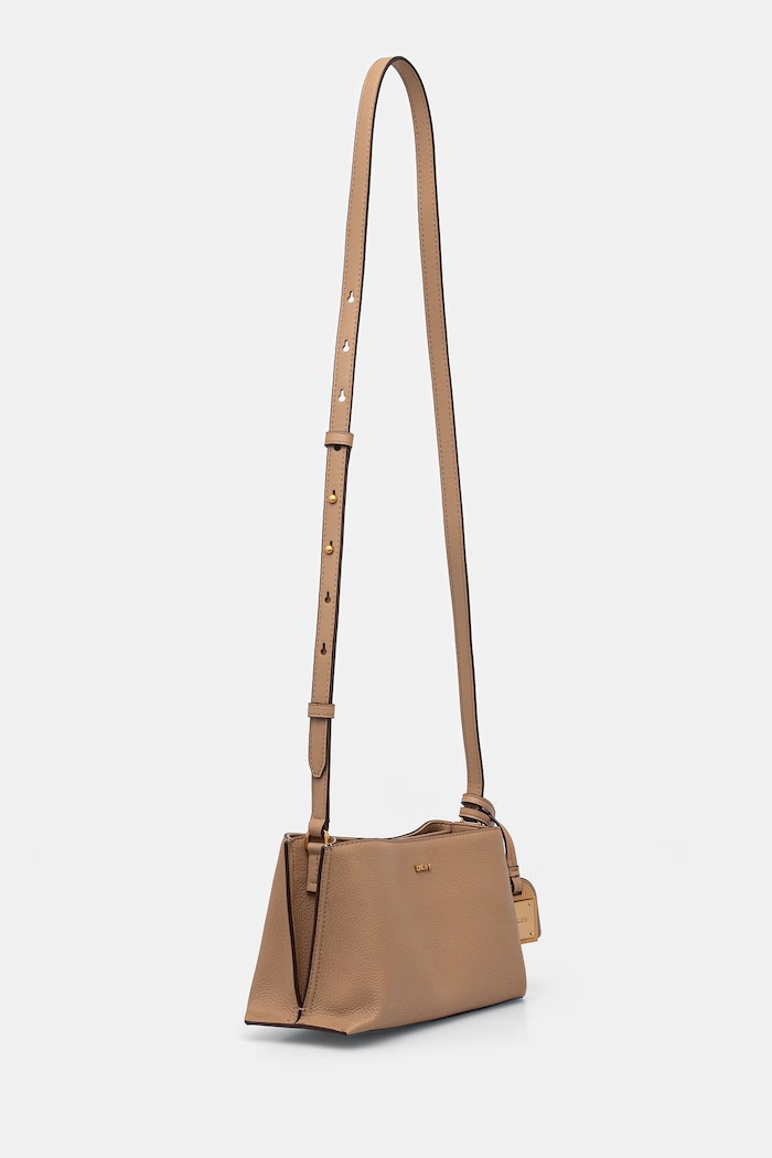 DKNY torebka crossbody damska skórzana R44E1I54 beżowy AW25