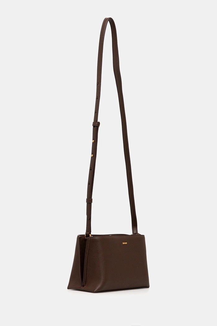 DKNY geantă crossbody pentru femei din piele R44E1I54 maro AW25