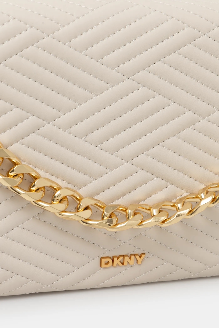 Dkny torebka skórzana beżowy R44EKI05