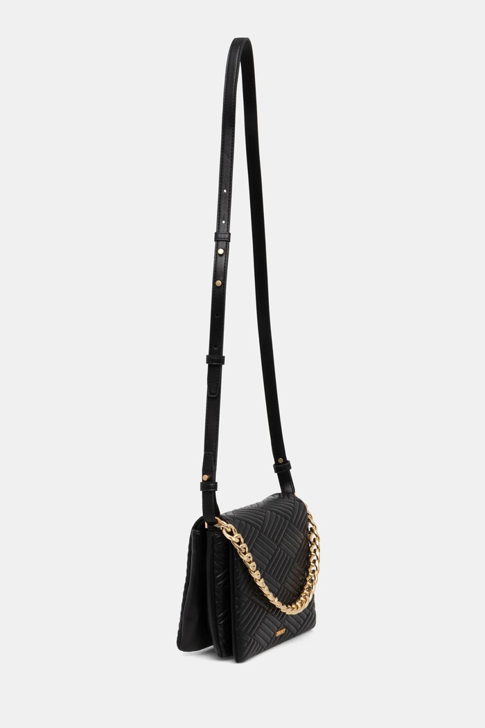 Dkny torebka skórzana R44EKI05 czarny SS25