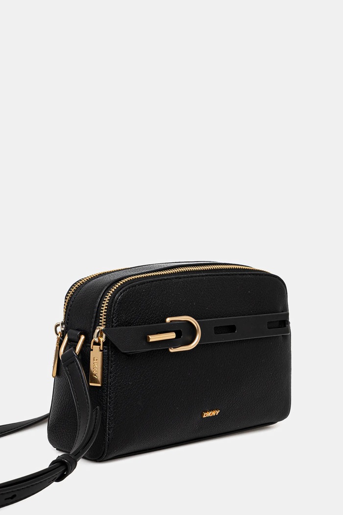 Dkny torebka skórzana R44EAI69 czarny SS25